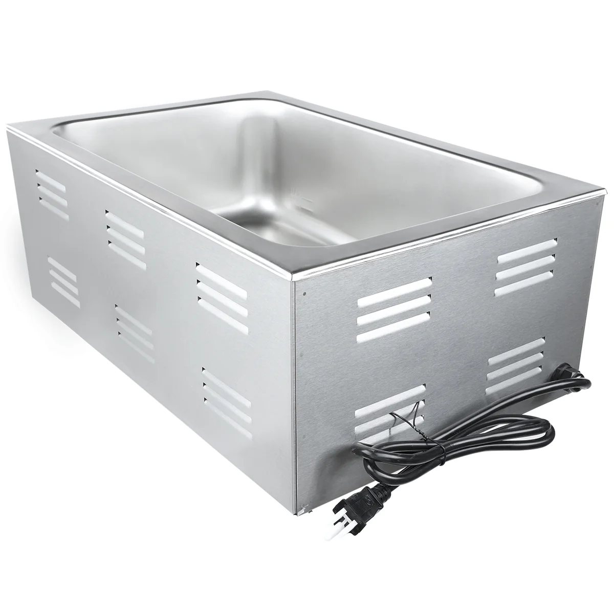 Empura Equipment E-FW1200 14 Inch Food Pan Warmer Electric Stainless Steel with Thermostatic Control Empura Equipment E-FW1200 14 Inch Food Pan Warmer Electric Stainless Steel with Thermostatic Control