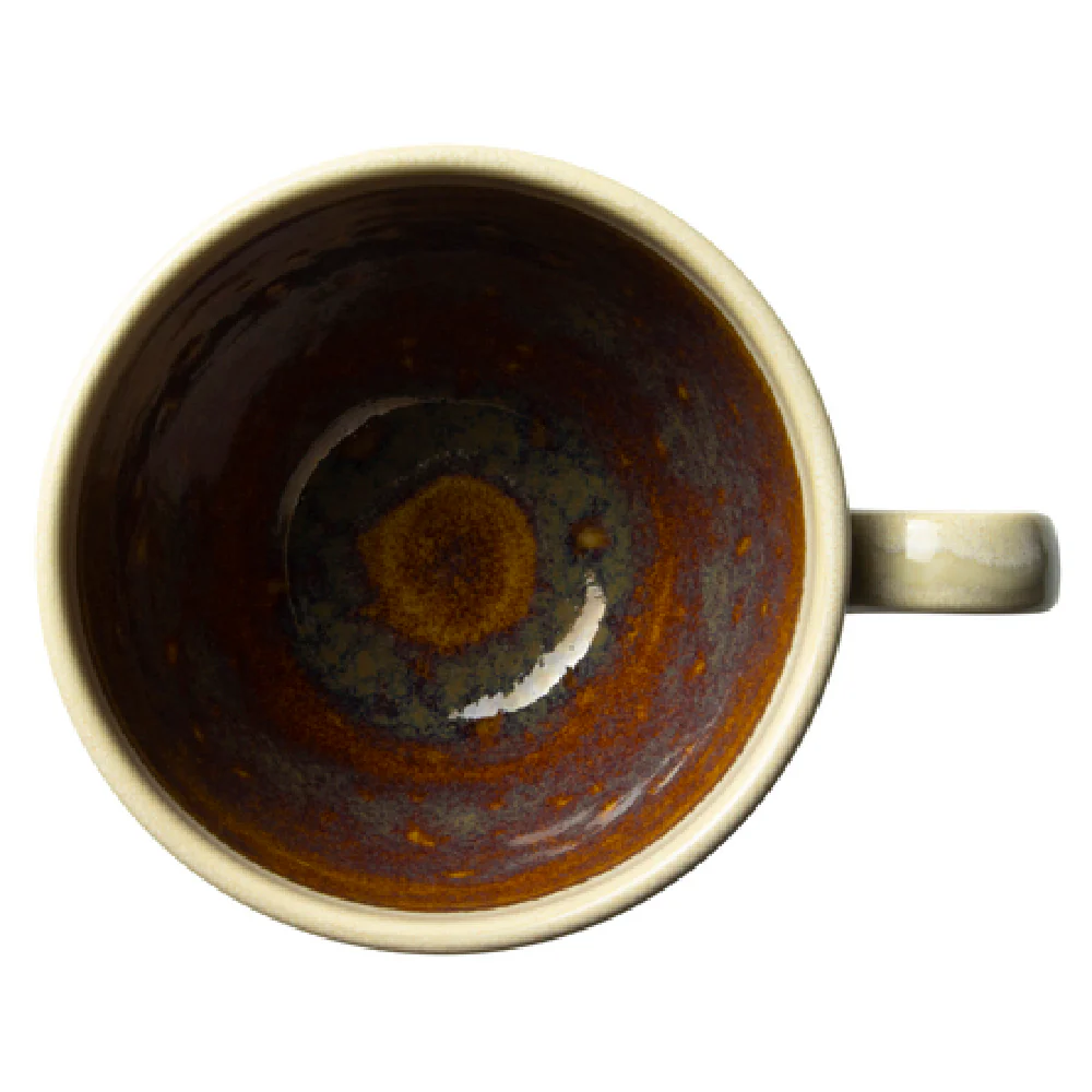 Steelite 1784X0019 12.0 Oz Liv Cup Aurora Vesuvius Amber Alumina Vitrified
