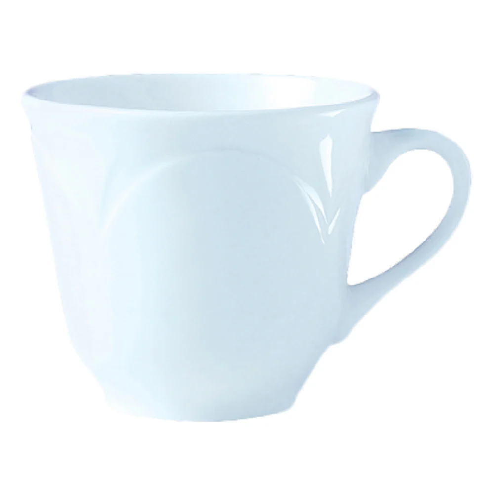 Steelite 9102C438 8 Oz Tall Cup Bianco Alumina Vitrified 4.25 Inch - 3 Dozen Cases