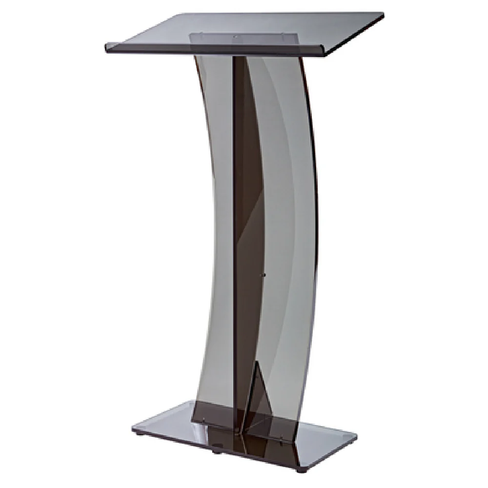 Alpine Industries ADI661-03-BLK 26 Inch Speakers Podium Lectern Clear Black Acrylic Floor Model Alpine Industries ADI661-03-BLK 26 Inch Speakers Podium Lectern Clear Black Acrylic Floor Model