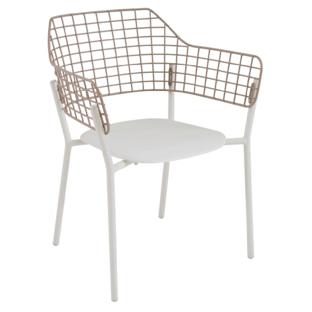 emuamericas, llc E616 24 Inch Armchair Metal Aluminum Back Stacking Outdoor Indoor emuamericas, llc E616 24 Inch Armchair Metal Aluminum Back Stacking Outdoor Indoor