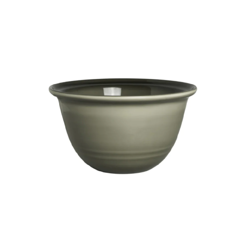 Steelite 7802ZM2851 3.25 Qt Round Bowl Melamine Grey Brooklyn Creations