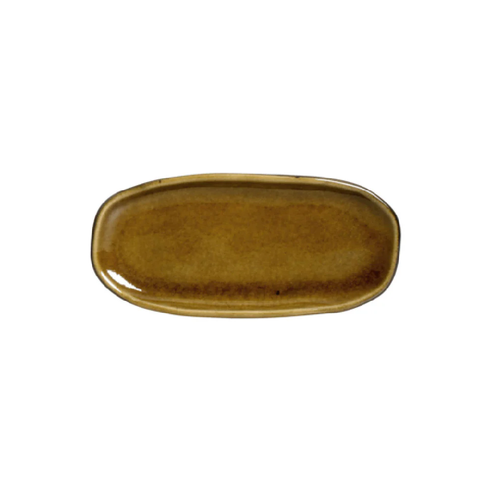Porto Brasil 1521477101 3.15 Inch Shallow Organic Plater Mini Oval Stoneware
