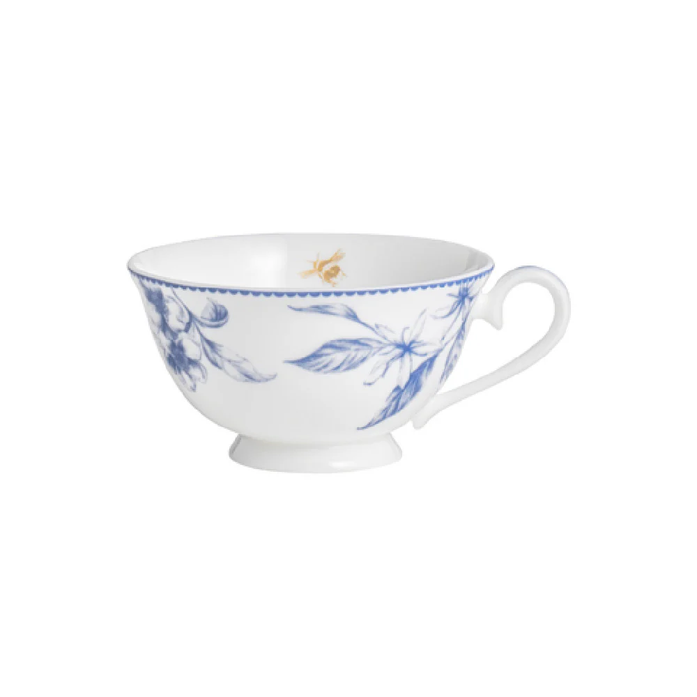 Steelite 82131AND0562 6.25 Oz Flarred Footed Tea Cup Bone China Hive Blue