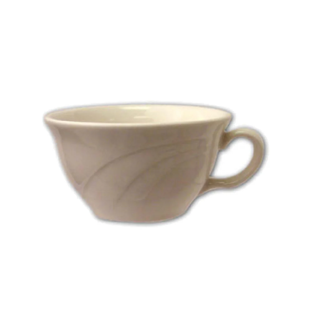 International Tableware Y-23 6-1/2 Oz Low Tea Cup Round with Handle Ceramic