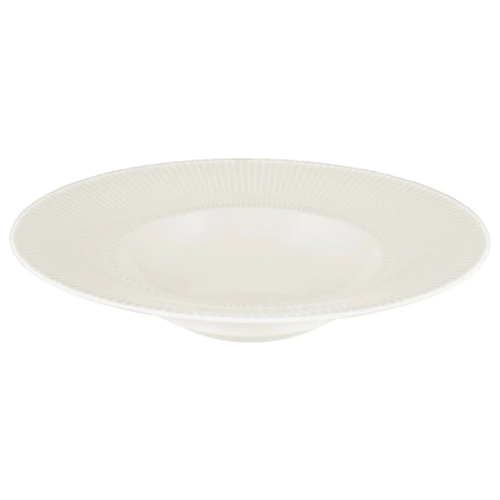 Libbey 9820178 14.5 Oz Porcelain Soup Bowl 11 Inch Round Embossed Design