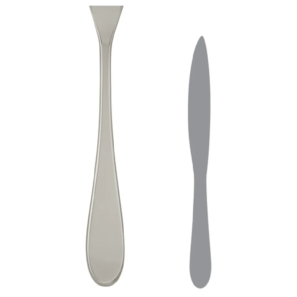 Steelite 5505J051 8-3/4 Inch Dessert Knife Solid Handle 13/0 Stainless Steel Steelite 5505J051 8-3/4 Inch Dessert Knife Solid Handle 13/0 Stainless Steel