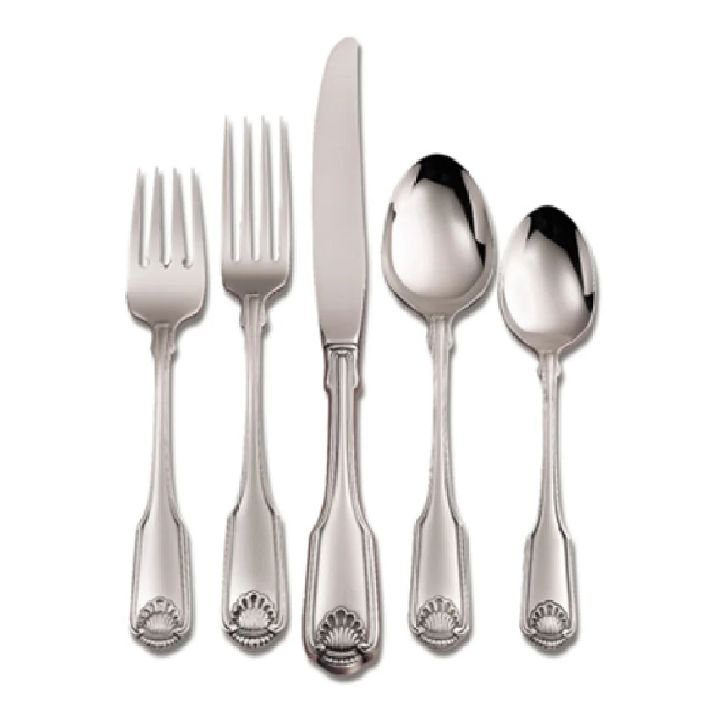 1880 Hospitality 2496FDNF 7-5/8 Inch Fiddle Back Dinner Fork Shell Motif 18/10 Stainless Steel 1880 Hospitality 2496FDNF 7-5/8 Inch Fiddle Back Dinner Fork Shell Motif 18/10 Stainless Steel