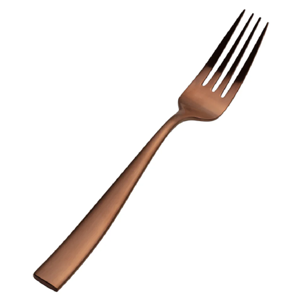 Bon Chef S3017RGM 8-3/8 Inch PVD Coated Dinner Fork Rose Gold Matte Finish Stainless Steel