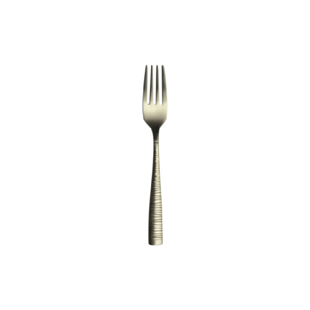 Steelite 5760SX023 6-7/8 Inch Dessert Salad Fork Pirouette Champagne Gold Stainless Steel