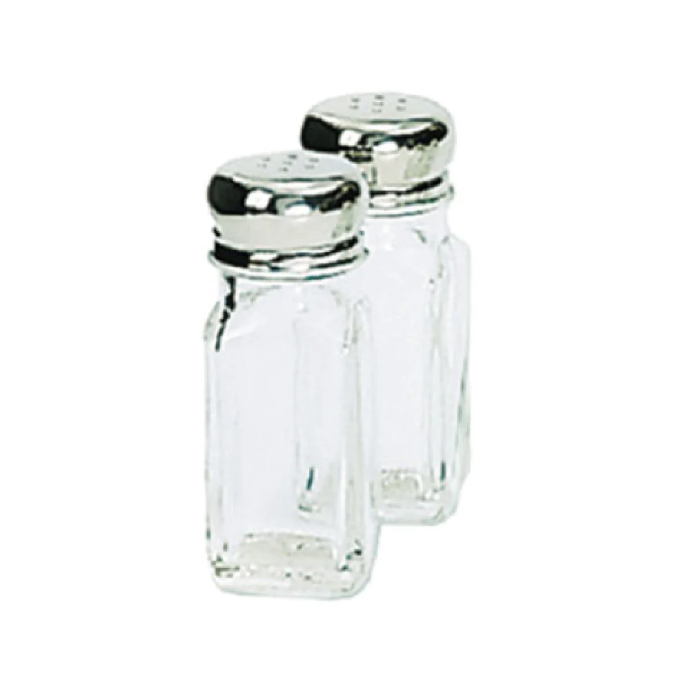 Admiral Craft MSQ-2 2 Oz Salt and Pepper Shaker Mushroom Style Top Glass