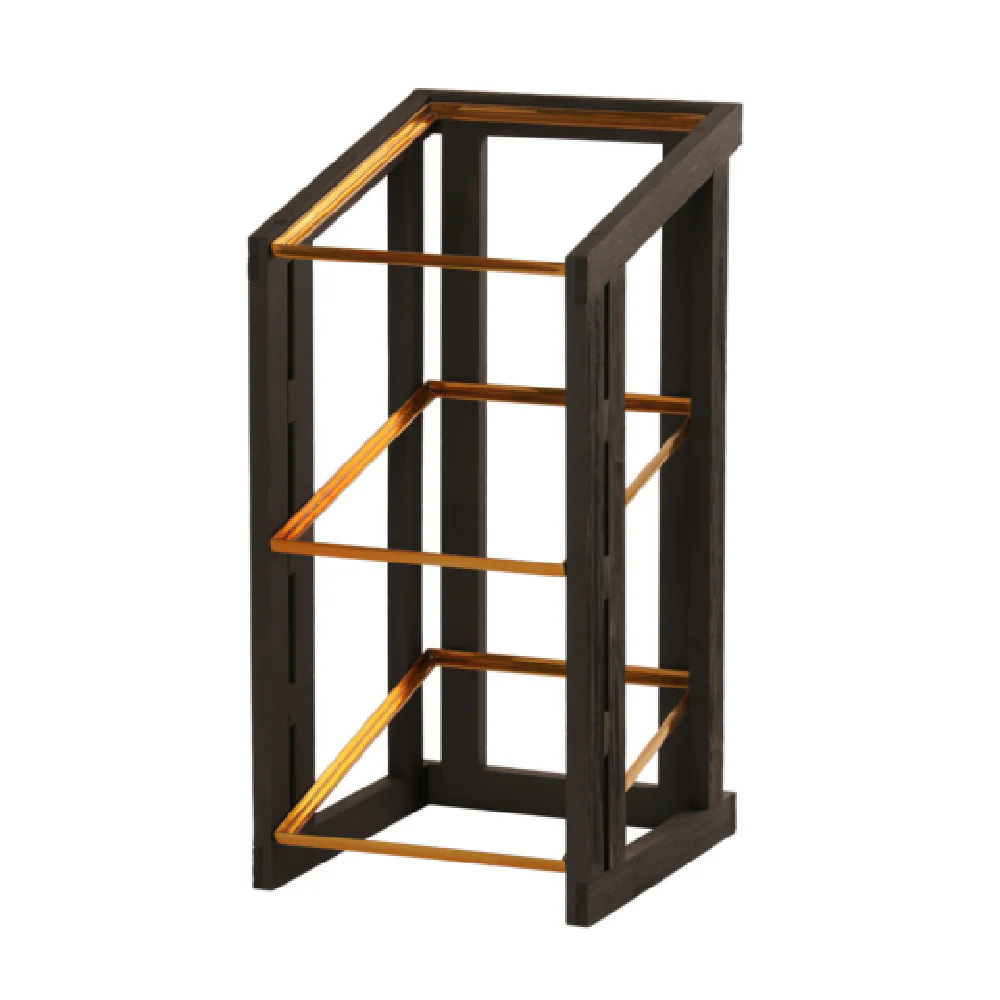 Cal Mil 23781-3-13 12 Inch Brooklyn Merchandiser 3-tier Textured Wood Finish Cal Mil 23781-3-13 12 Inch Brooklyn Merchandiser 3-tier Textured Wood Finish