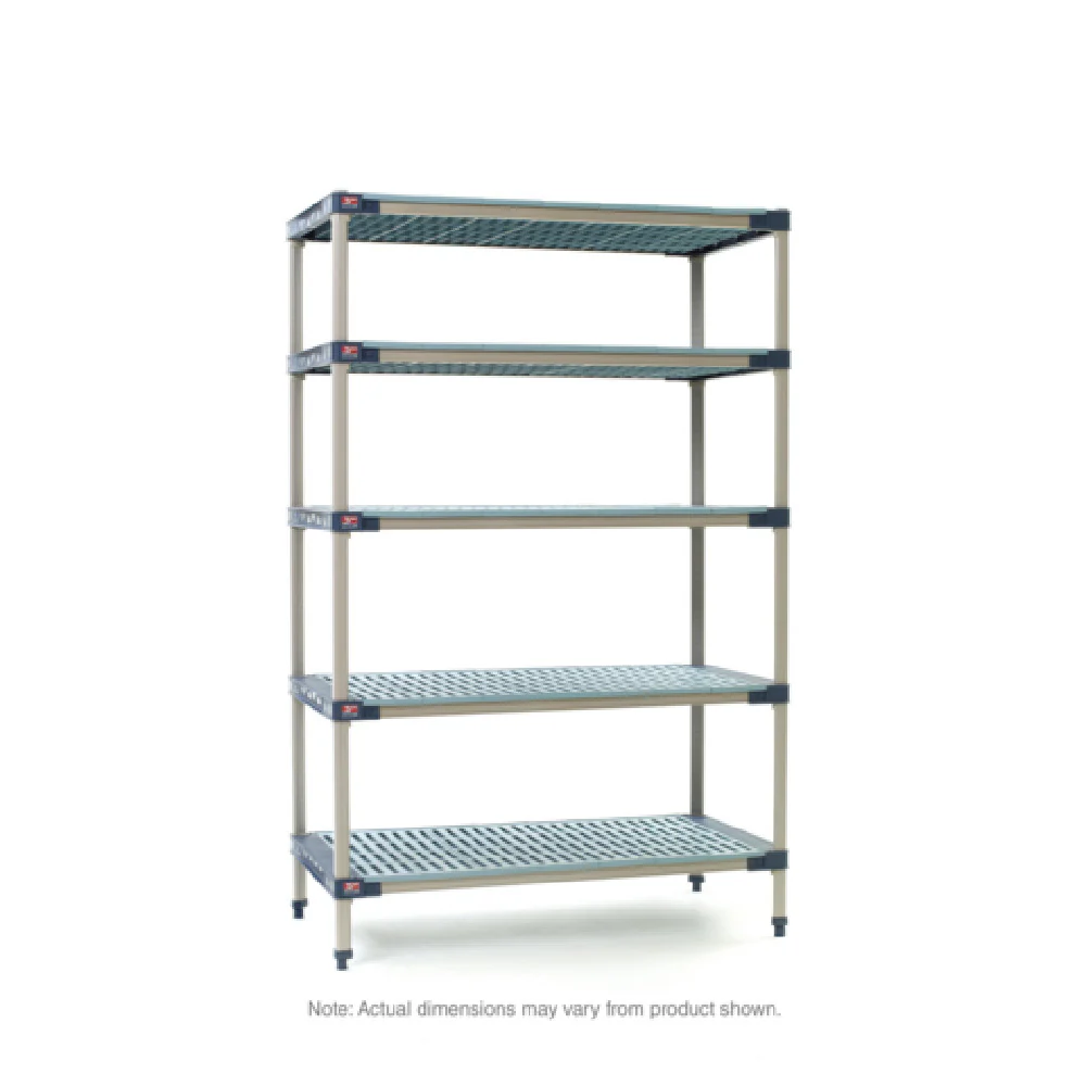 Metro 5X337G4 36 Inch Shelving Unit Rust Proof All Polymer 5 Shelves with Antimicrobial Metro 5X337G4 36 Inch Shelving Unit Rust Proof All Polymer 5 Shelves with Antimicrobial