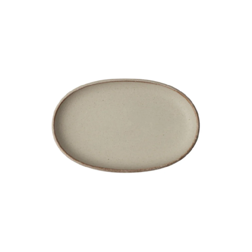 Steelite 6420MY035 7.0 Inch Oval Plate Wabi Sabi Porcelain - 12 Packs