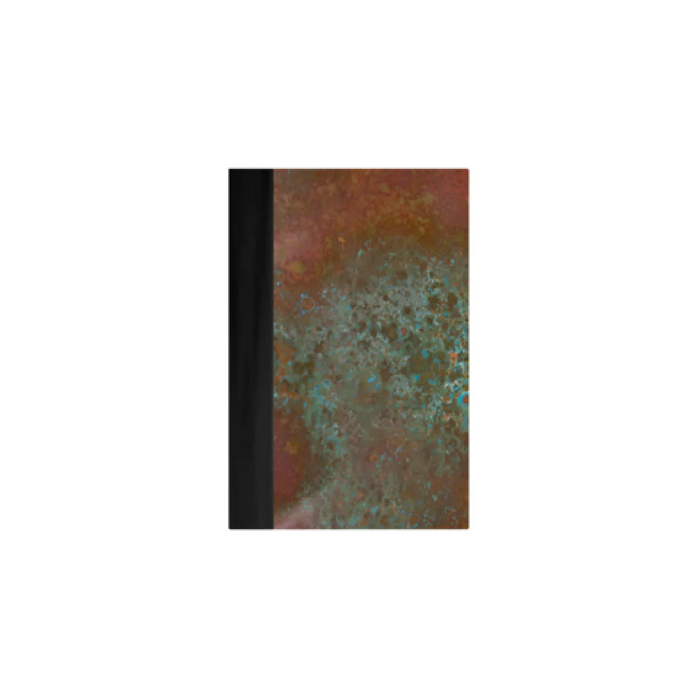 Risch PATINA-4V 5.5X8.5 Booklet Copper Menu Cover with Bonded Leather