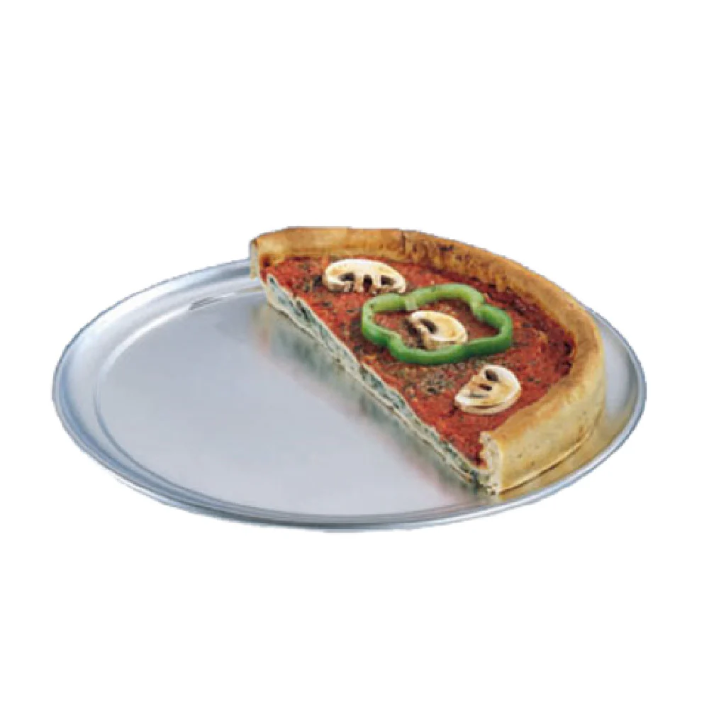 American Metalcraft TP18 18 Inch Diameter Solid Pizza Pan 18 Gauge Aluminum with Wide Rim