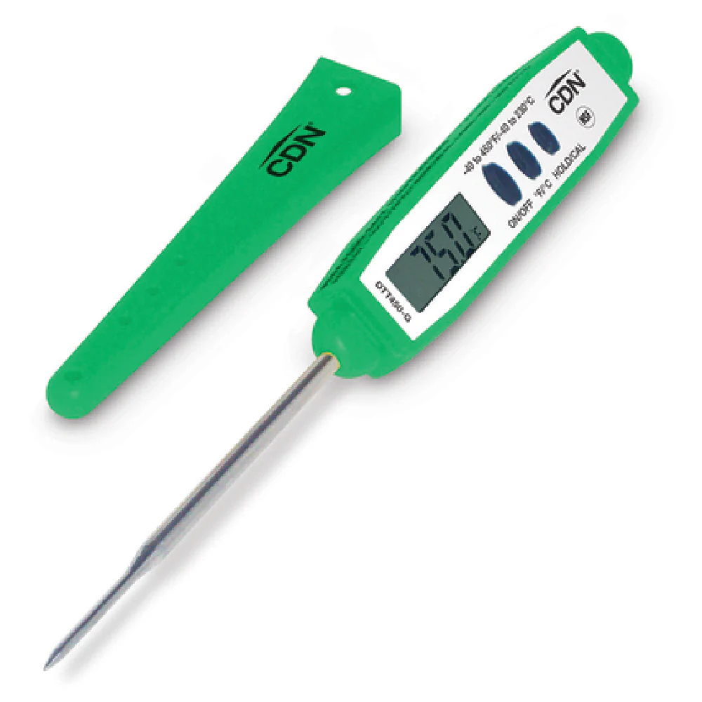 CDN DTT450-G Thin Tip Pocket Thermometer -40 to +450°F Stainless Steel Green