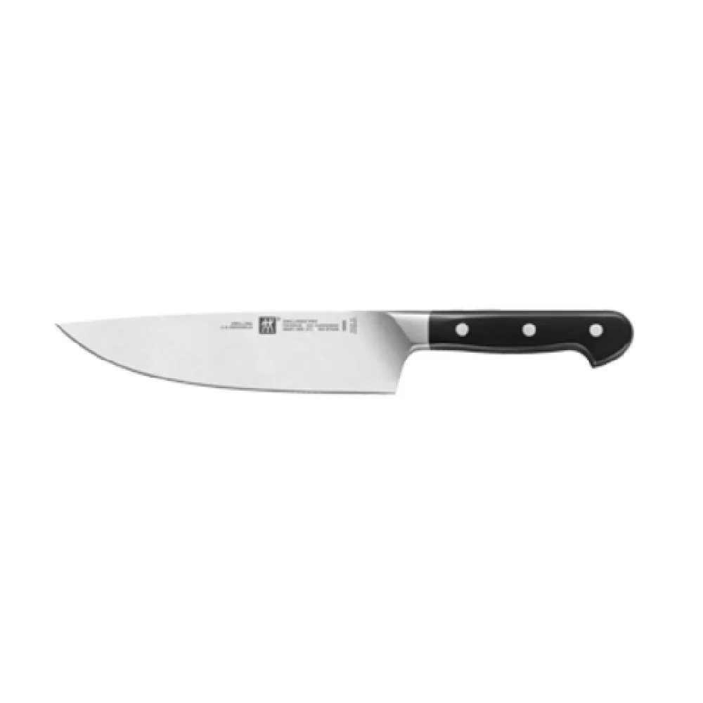 Zwilling 38401-203 8 Inch FRIODUR Hardened Knife High Carbon Steel Black Handle
