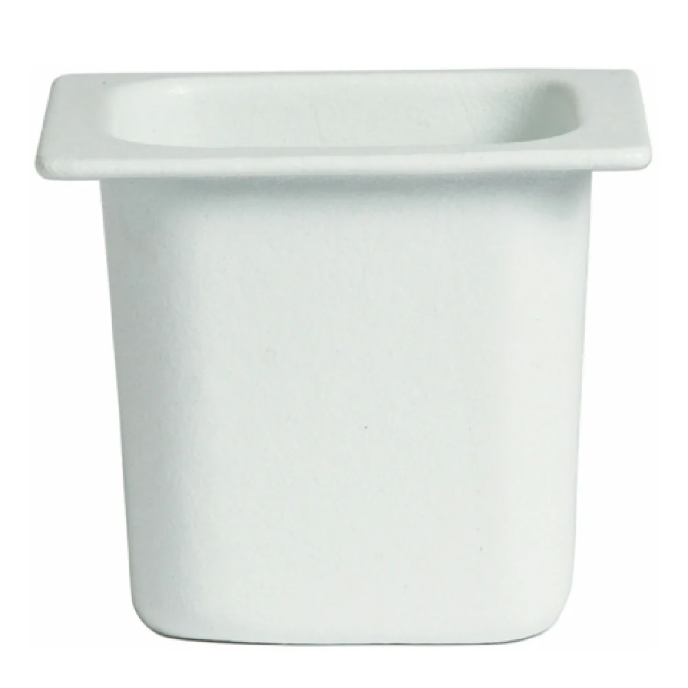 GET Enterprises IH1/6DD-MOD-WW 6-3/10 Inch White Food Pan Cast Aluminum with Resin Coating GET Enterprises IH1/6DD-MOD-WW 6-3/10 Inch White Food Pan Cast Aluminum with Resin Coating