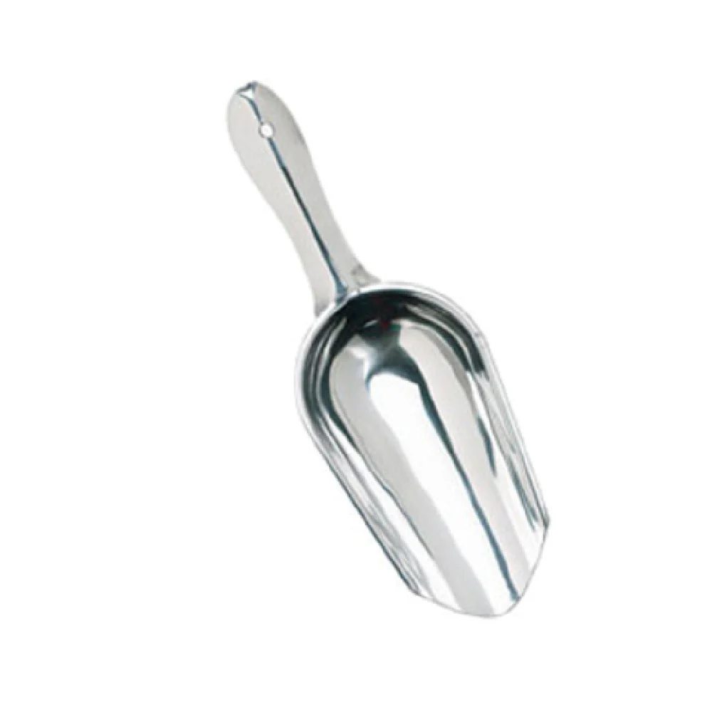 Crestware ISP 12 Oz Ice Scoop Taper End Stainless Steel Triple Welded Handle