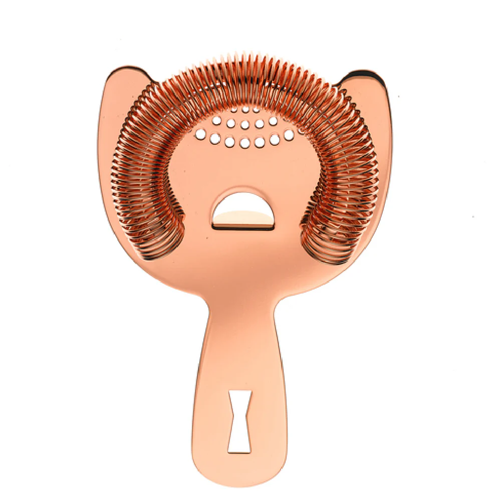 Mercer Culinary M37026CP 6 Inch Bar Strainer Heavy Duty Stainless Steel Copper Plated Mercer Culinary M37026CP 6 Inch Bar Strainer Heavy Duty Stainless Steel Copper Plated