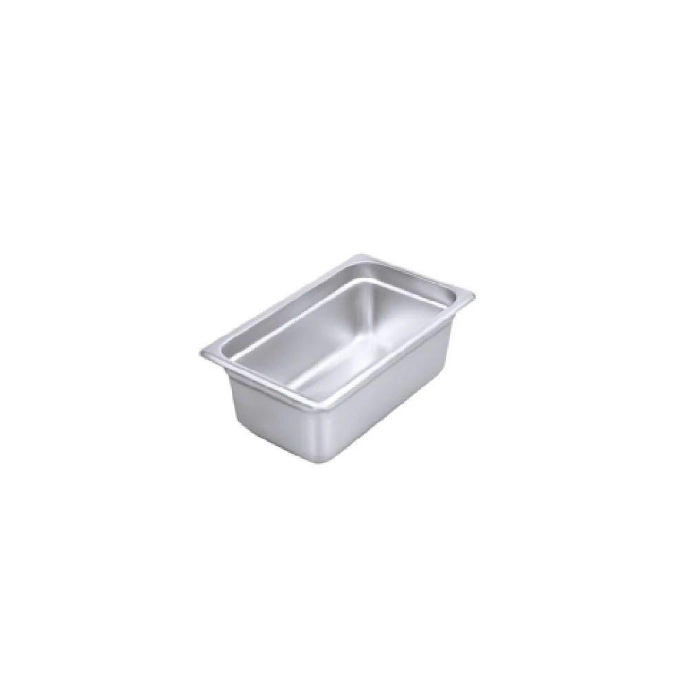 CAC China STPQ-25-4 1/4 Size Steam Pan 25 Gauge with Anti-jam Design Packs