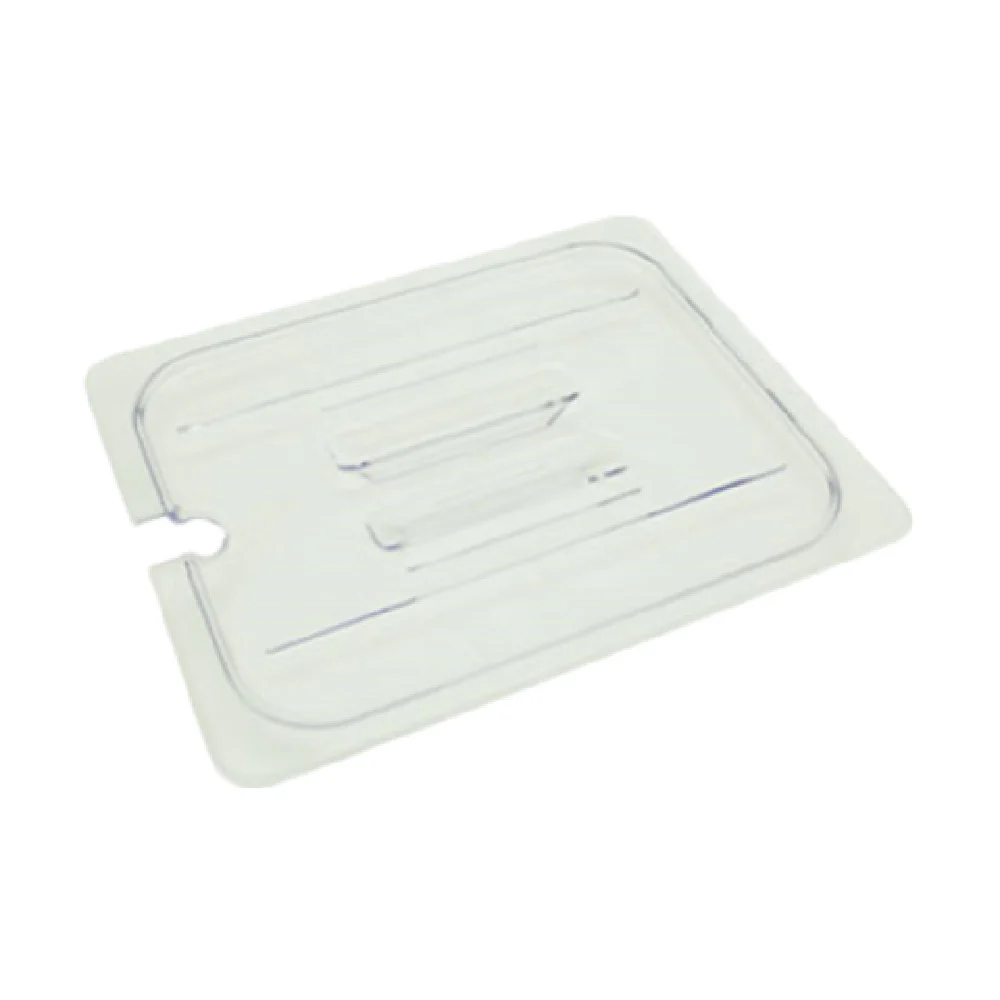 Thunder Group PLPA7120CS 1/2 Size Slotted Food Pan Cover Clear Polycarbonate with Handle