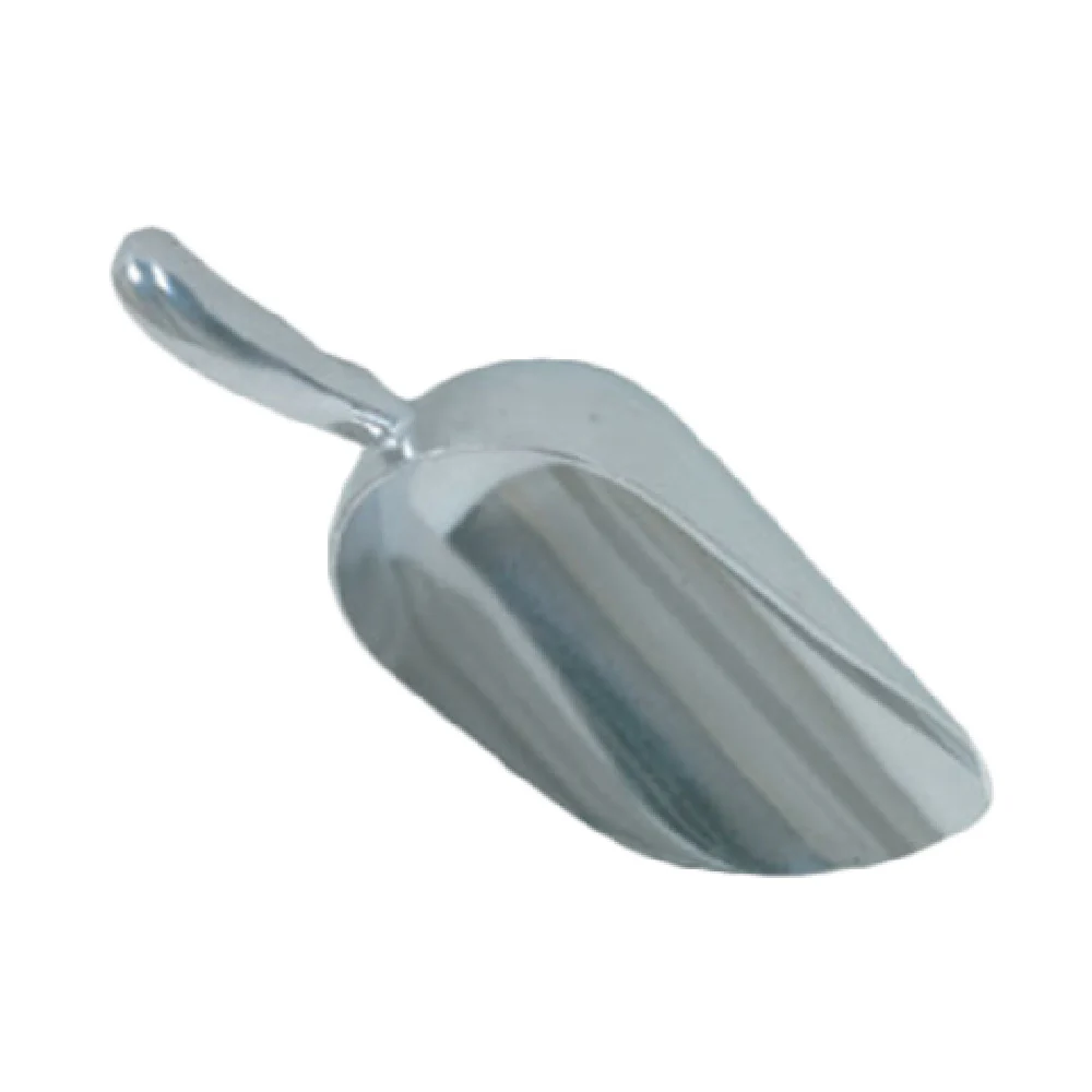 Thunder Group ALTWSC012 12 Oz Scoop Aluminum Tapered Bowl with Handle