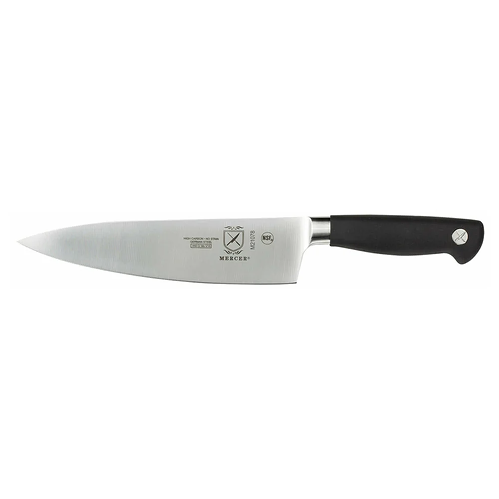 Mercer Culinary M21078 8 Inch Blade 8 Inch Knife High Carbon Steel with Santoprene Handle Mercer Culinary M21078 8 Inch Blade 8 Inch Knife High Carbon Steel with Santoprene Handle