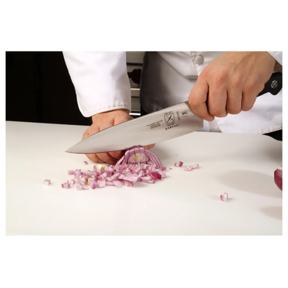 Mercer Culinary M21078 8 Inch Blade 8 Inch Knife High Carbon Steel with Santoprene Handle Mercer Culinary M21078 8 Inch Blade 8 Inch Knife High Carbon Steel with Santoprene Handle