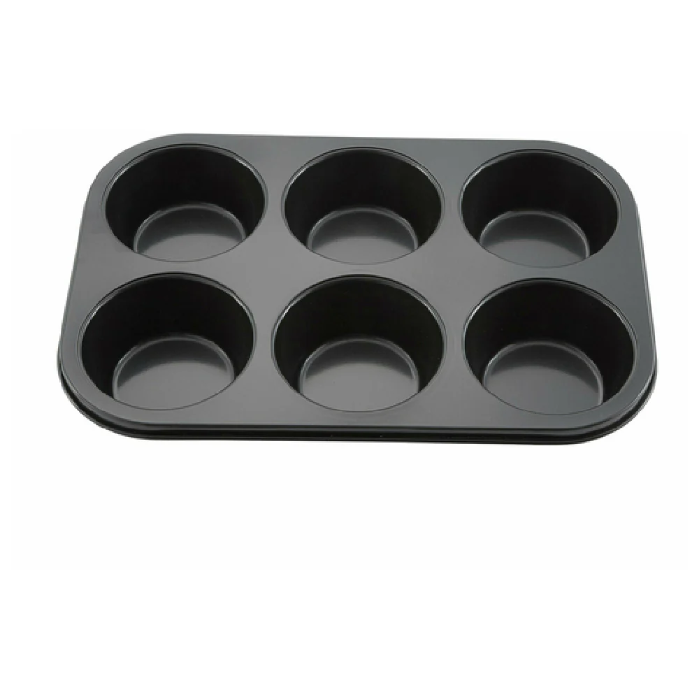 Winco AMF-6NS 13 Inch Carbon Steel Jumbo Muffin Pan Non-Stick 6 Cups Winco AMF-6NS 13 Inch Carbon Steel Jumbo Muffin Pan Non-Stick 6 Cups