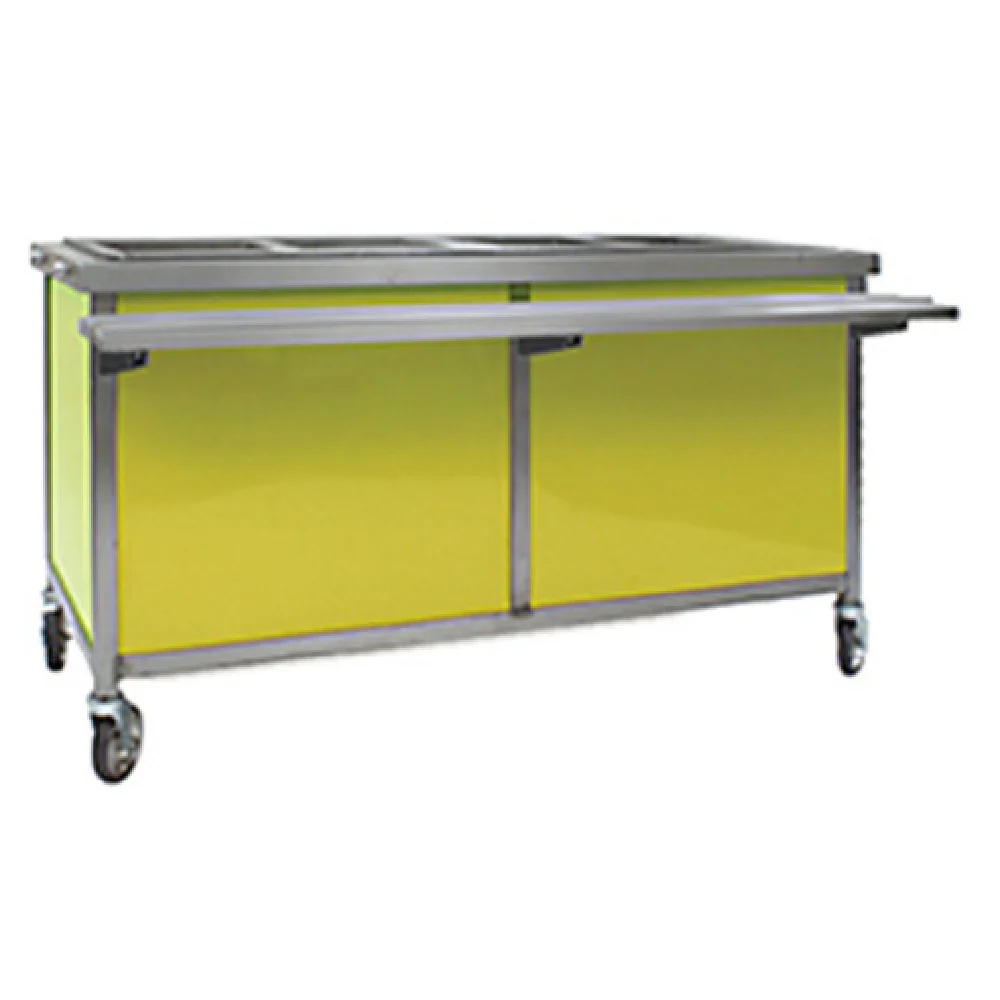 Eagle DCS5-HCFU-C 78 Inch Mobile Hot and Cold Food Table with Five Openings Eagle DCS5-HCFU-C 78 Inch Mobile Hot and Cold Food Table with Five Openings