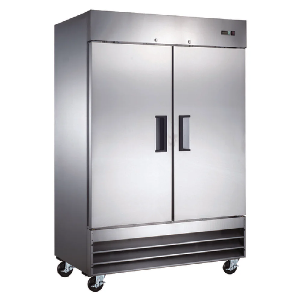 Omcan 50026 54 Inch Reach In Refrigerator Two Section 47 cu ft Stainless Steel Omcan 50026 54 Inch Reach In Refrigerator Two Section 47 cu ft Stainless Steel