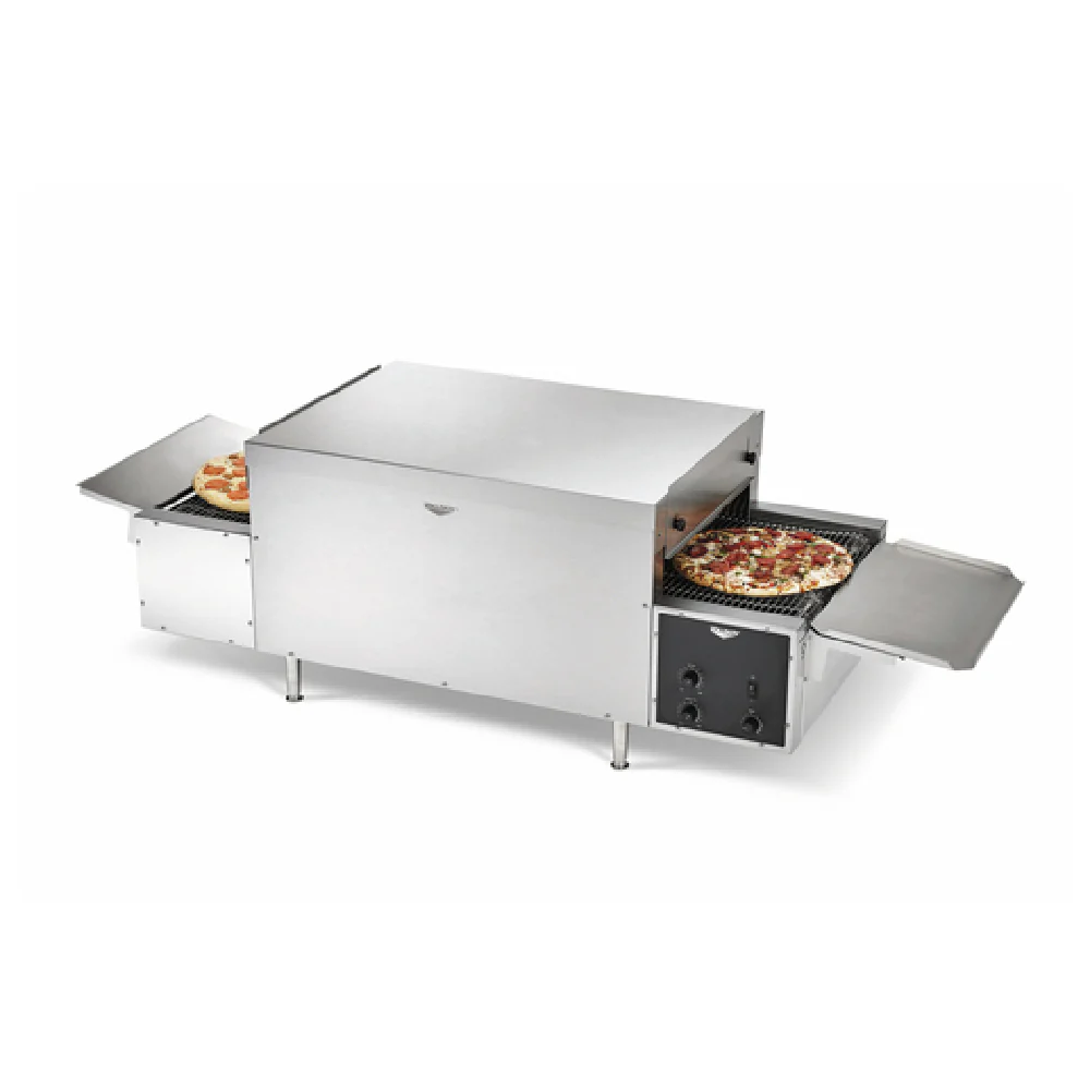 Vollrath PO4-20818R-L 68 Inch Electric Conveyor Pizza Oven countertop with quartz heaters