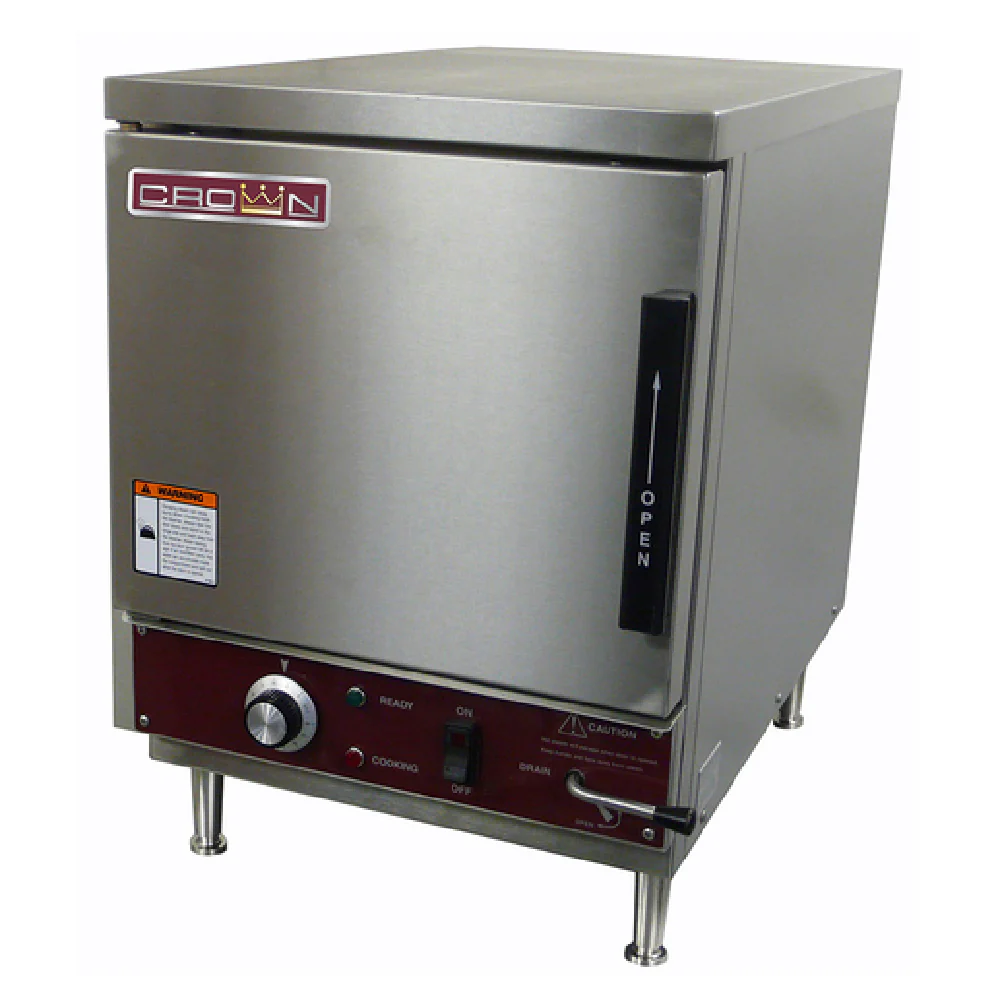 Crown SXN-4M_240/60/3 18 Inch Electric Convection Steamer with 4 Pan Capacity Crown SXN-4M_240/60/3 18 Inch Electric Convection Steamer with 4 Pan Capacity