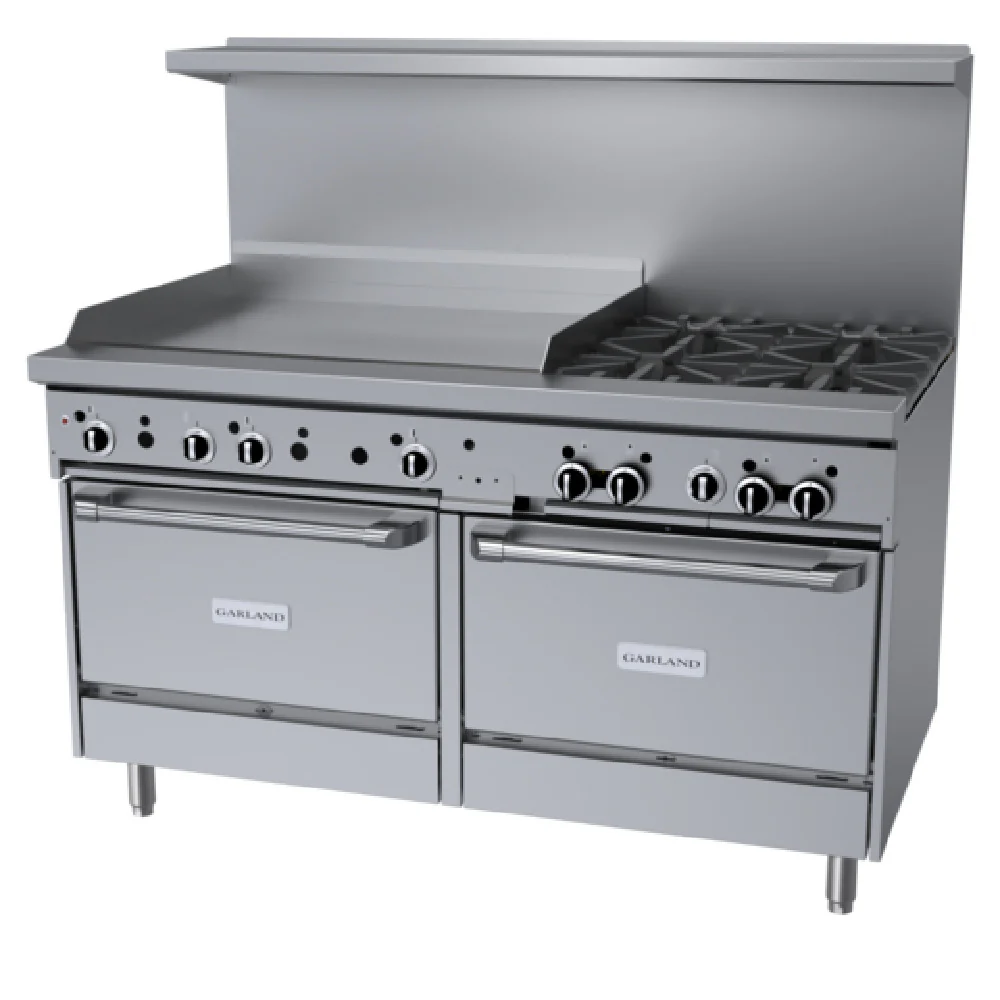 Garland GFE60-4G36RR_LP 60 Inch Gas Restaurant Range with 4 Burners 26000 BTU