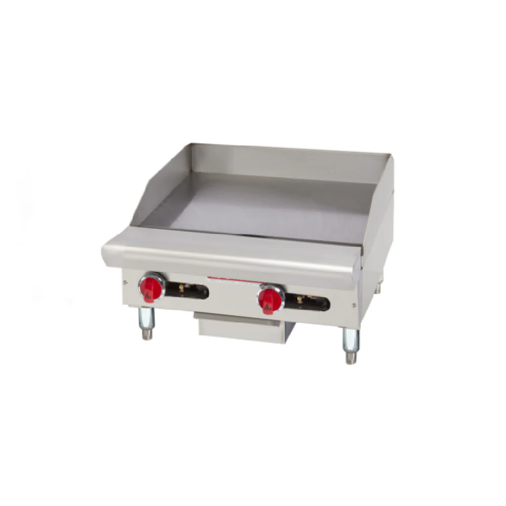 American Range ARSMG-12 12 Inch Griddle Gas Polished Steel with 30,000 BTU