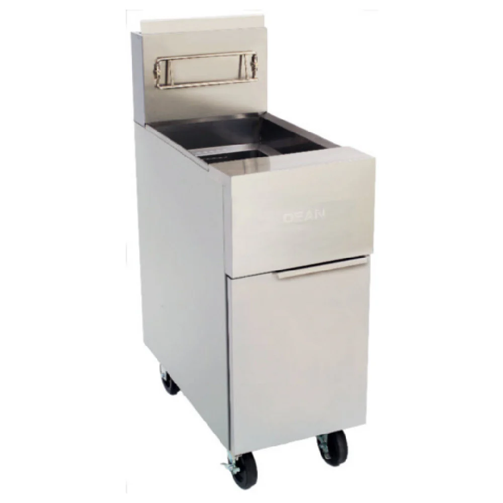 Frymaster GF14@DEAN 15 Inch Deep Fryer Gas Floor Model 40 lb Capacity with Twin Baskets 100000 BTU Frymaster GF14@DEAN 15 Inch Deep Fryer Gas Floor Model 40 lb Capacity with Twin Baskets 100000 BTU