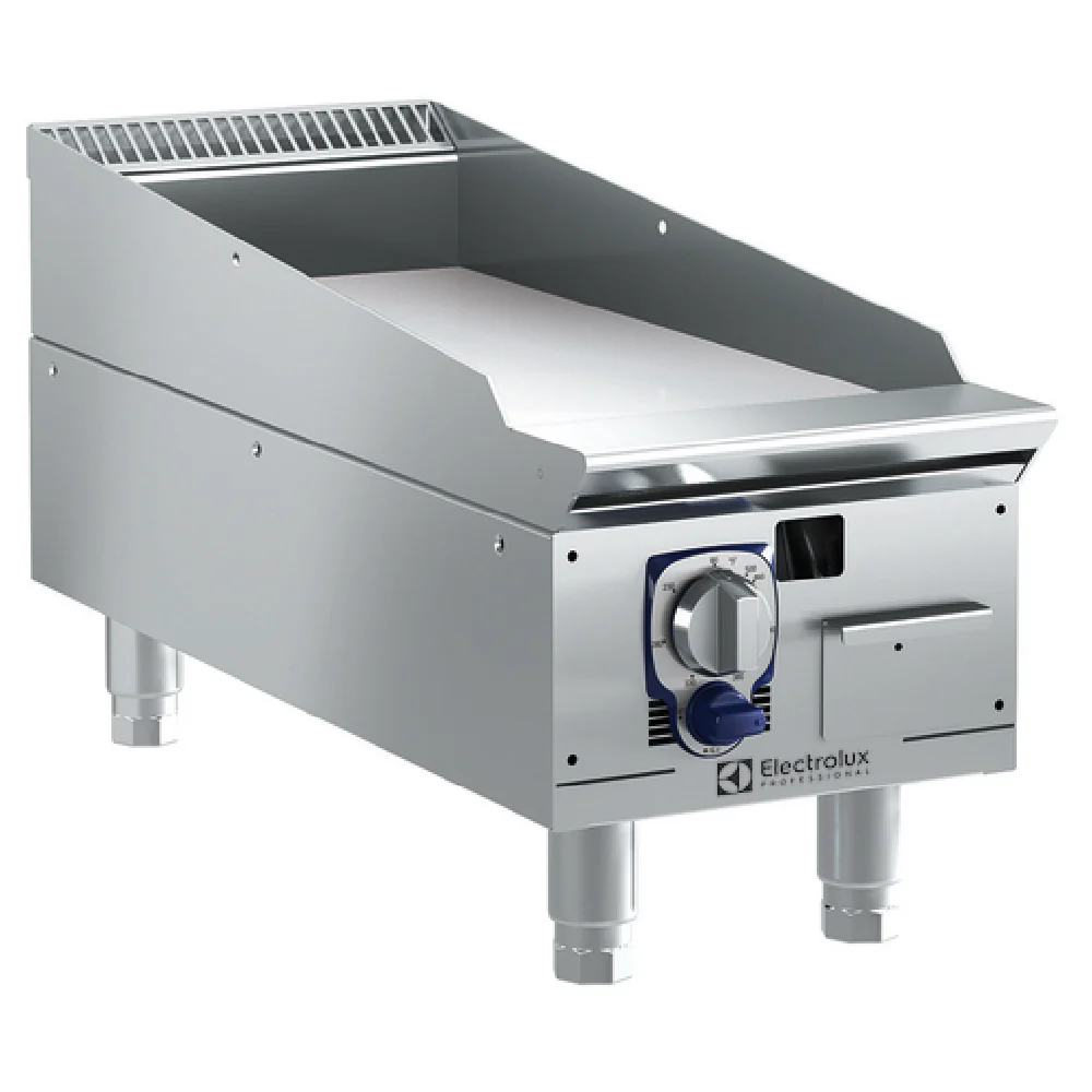 Electrolux 169181 12 Inch Gas Griddle Stainless Steel with Grease Collector Drawer