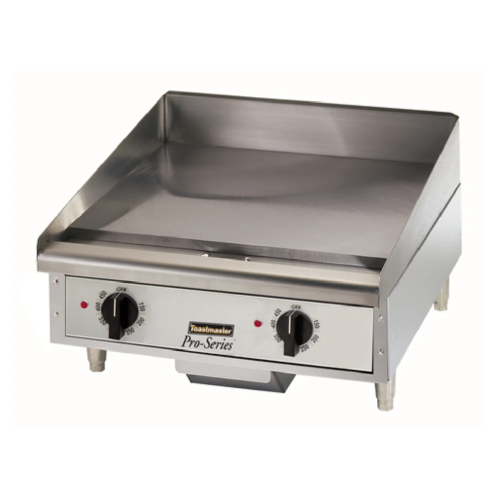 Toastmaster TMGE24 24 Inch Electric Griddle with Thermostatic Control Stainless Steel Toastmaster TMGE24 24 Inch Electric Griddle with Thermostatic Control Stainless Steel