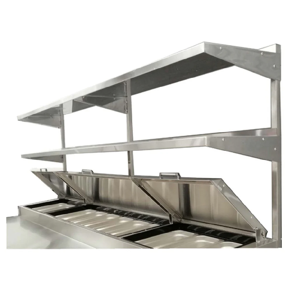 Atosa MROS-44P 44 Inch Overshelf Double for Pizza Prep Table Stainless Steel Atosa MROS-44P 44 Inch Overshelf Double for Pizza Prep Table Stainless Steel