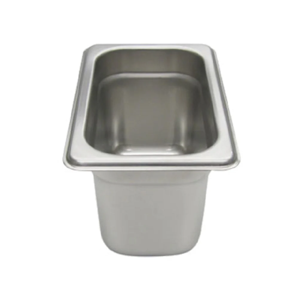 Admiral Craft 200N4 6-3/4 Inch Nestwell Steam Table Pan 1/9 Size Anti-jamming Standard 24 Gauge Stainless Steel