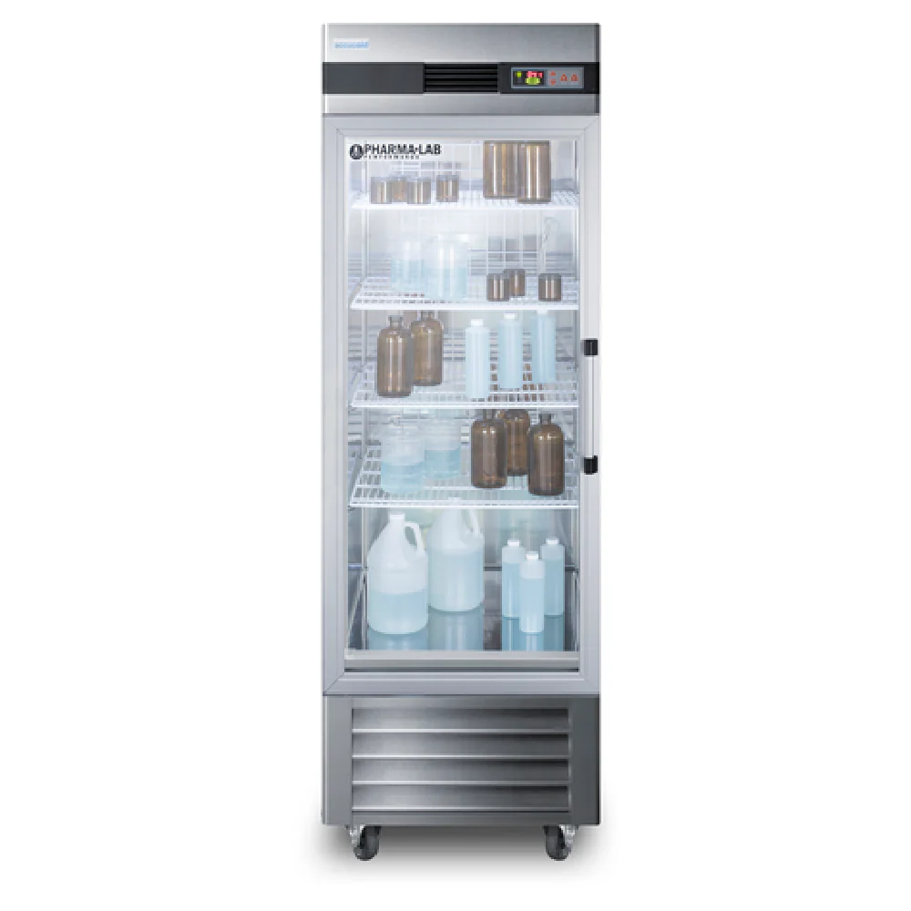 Summit ARG23MLLH 28 Inch Medical Refrigerator 23 cu ft Reach-in with Glass Door Summit ARG23MLLH 28 Inch Medical Refrigerator 23 cu ft Reach-in with Glass Door