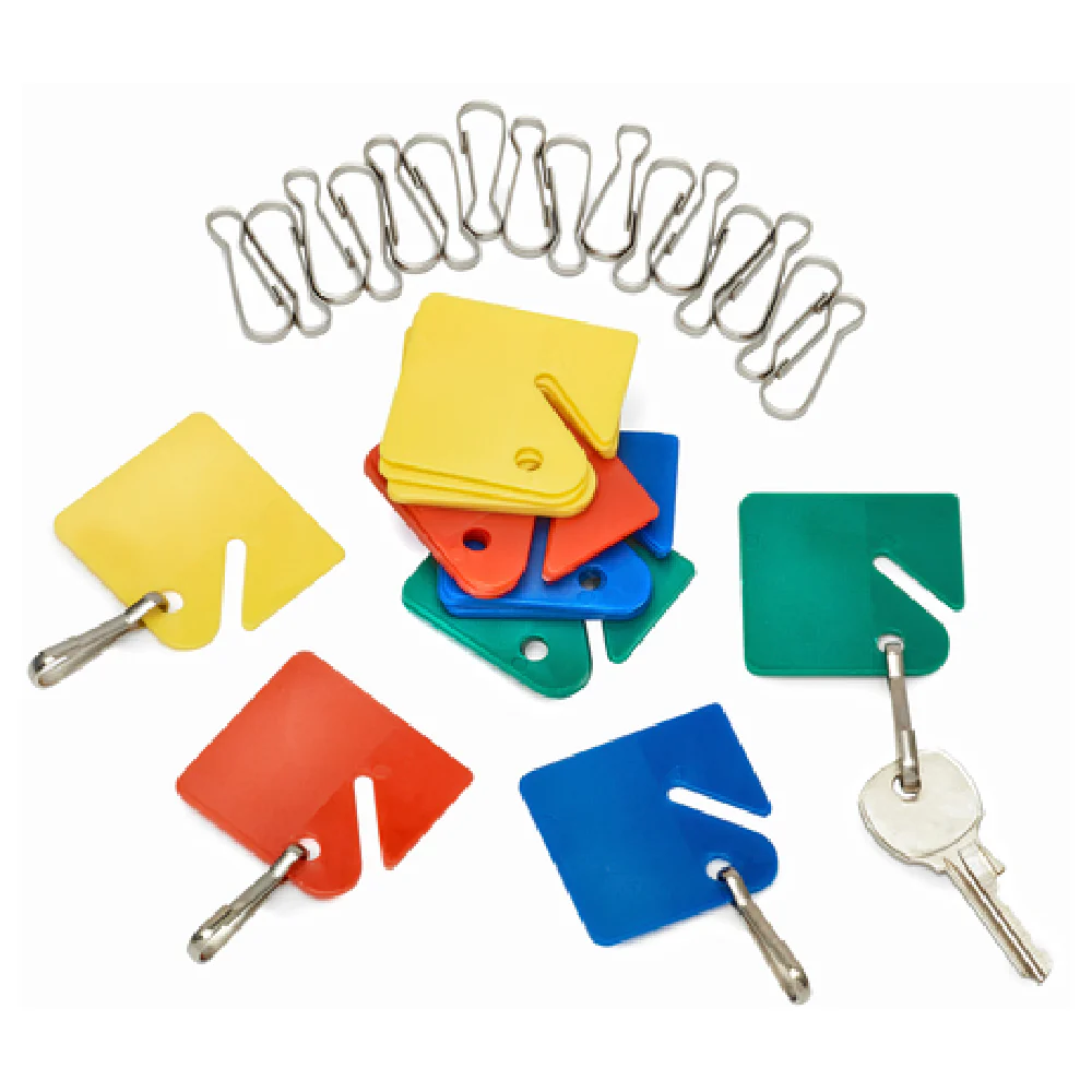 Alpine Industries ADI689-20-COLORED 1.5 Inch Key Tags Assorted Multi-color 20 Pack