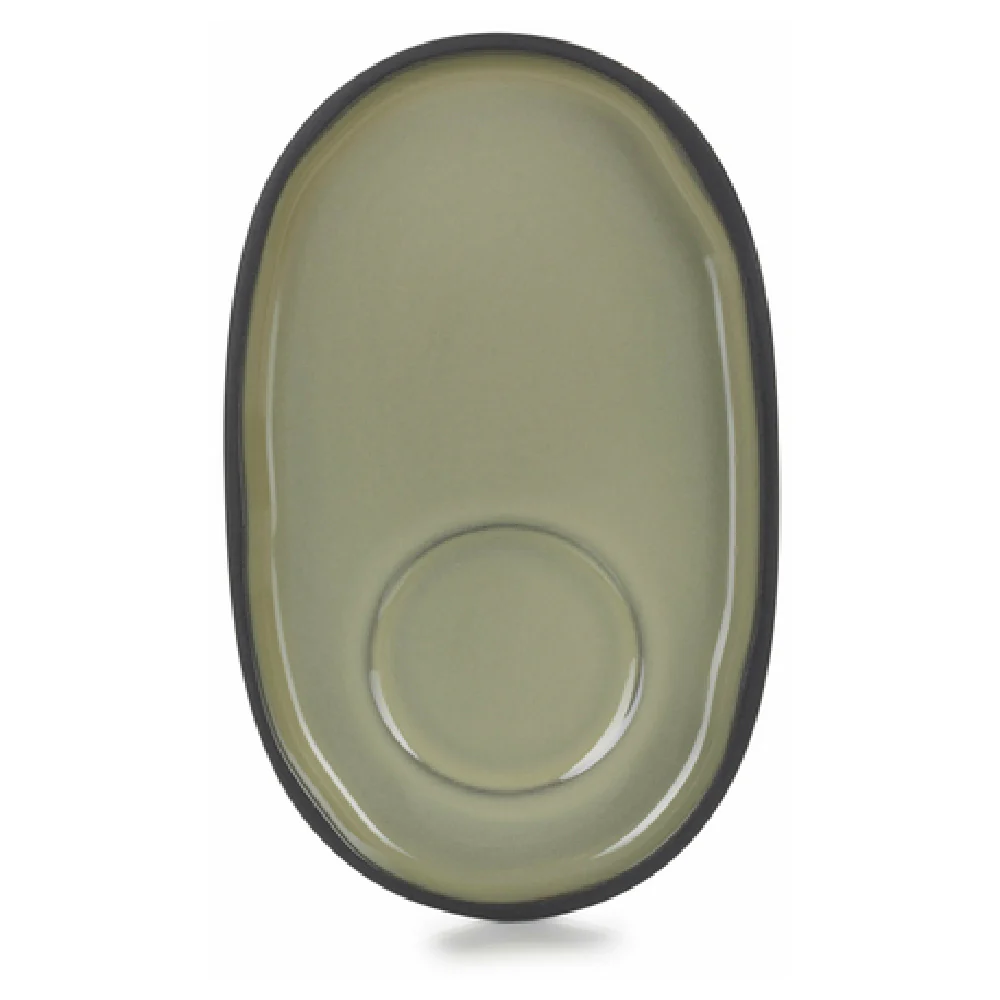 Revol 652769 5-1/4 Inch Saucer Oval Porcelain Fits CO1108N with Dishwasher Safe