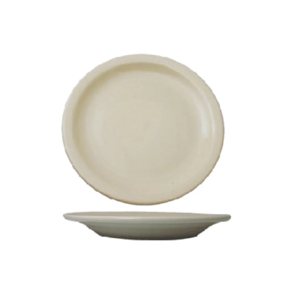 International Tableware VA-6 6-1/2 Inch Diameter Round Plate Ceramic Lead Free