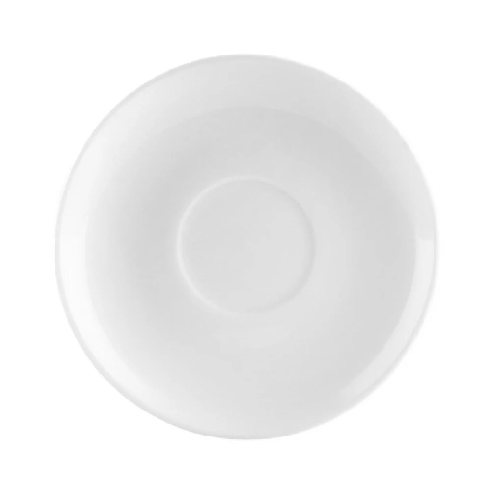 CAC China UVS-36 4-1/2 Inch Round Porcelain Universal Saucer 36 Packs