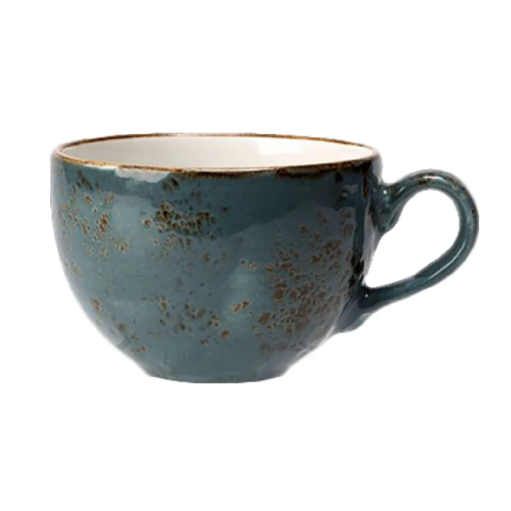Steelite 11300152 12 Ounce Low Cup Blue Alumina Vitrified China
