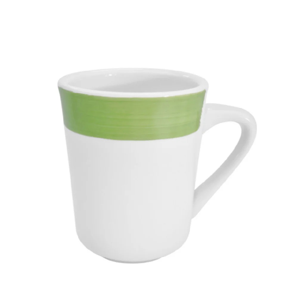CAC China R-17-G 8 Oz Rainbow Tierra Mug Ceramic Dishwasher Microwave Safe 36 Packs