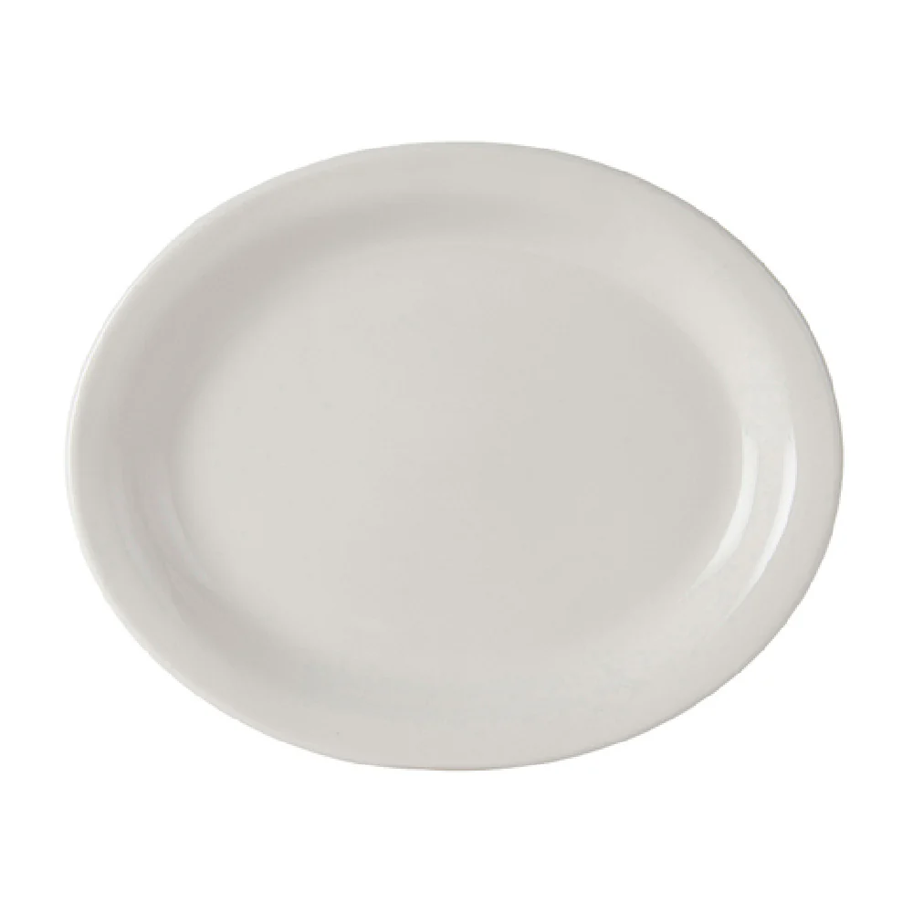 Tuxton TNR-912 9-3/4 Inch Oval Platter Narrow Rim Ceramics Lead-Free